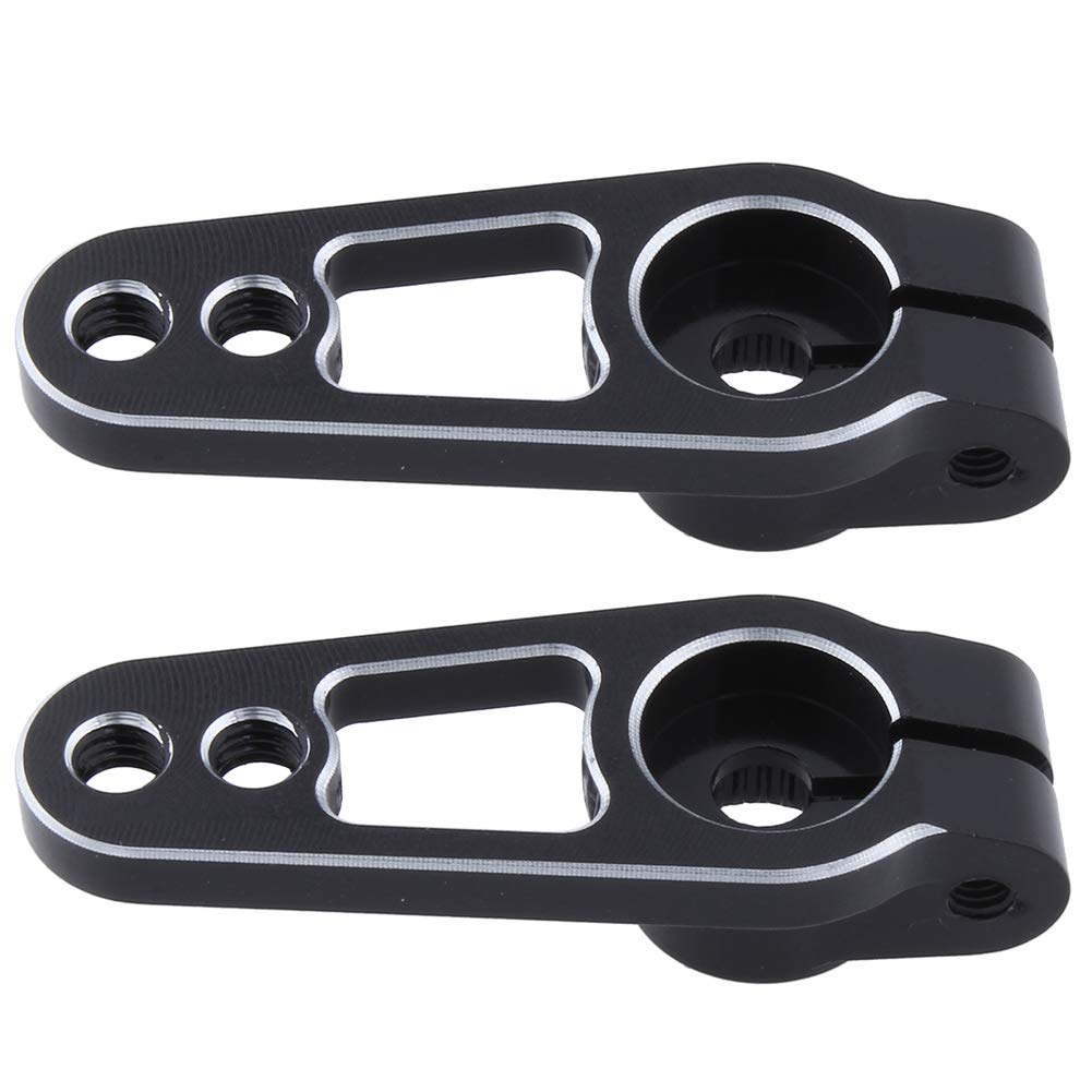 Metal Aluminum 25T Servo Horn Single Sided Steering Arm M3 Threads For 1/10 Rc Drift Car On Road Touring Accessories,2Pieces (Bl