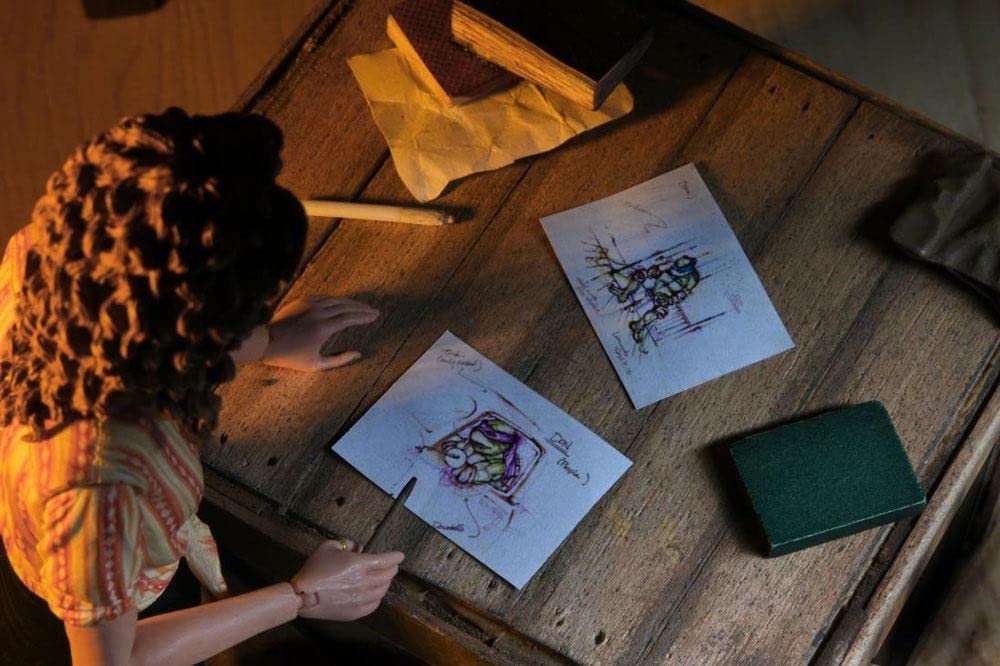 NECA Teenage Mutant Ninja Turtles 1990 Movie 7 Scale April ONeil & Casey Collectible Action Figures Set