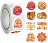 500 Pieces(8 Patterns)Groovy Peace Hippie Stickers Colorful Fashion Graffiti Rolls Self Adhesive Seals For Kids Teens Adults For
