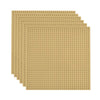 Lekebaby Classic Baseplates Building Base For Building Bricks 100% Compatible With Major Brands-Baseplate 10' X 10', Pack Of 6 (Sand Color)