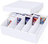 Leyzan 5 Row Trading Card Storage Box, 1 Pack Cardboard Storage Box With Divider For Mtg, Tcg, Sports Cards