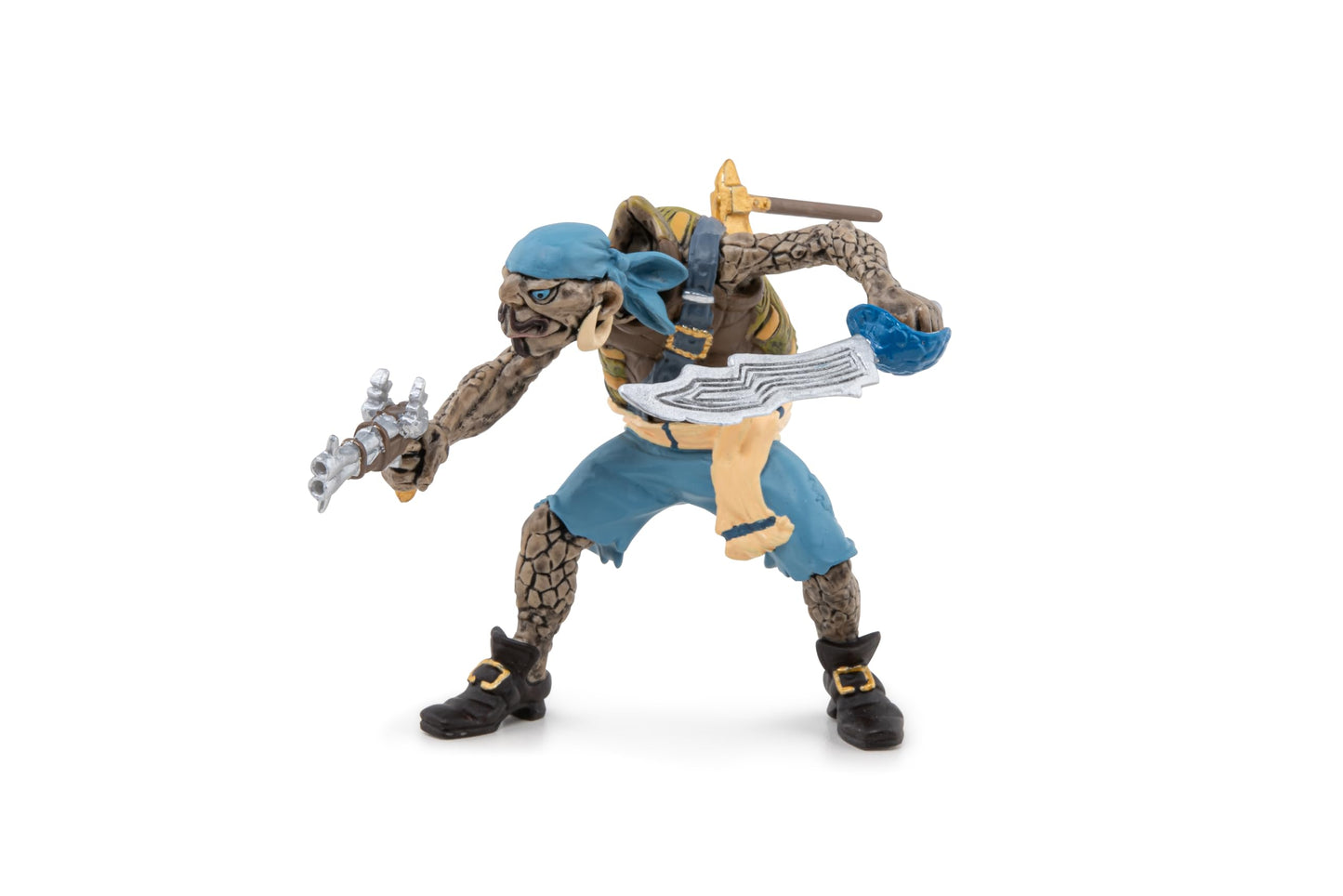 Papo - Hand-Painted - Fantasy - Turtle Mutant Pirate - 39481 - Collectible - For Children - Suitable For Boys And Girls - From 3 Years Old