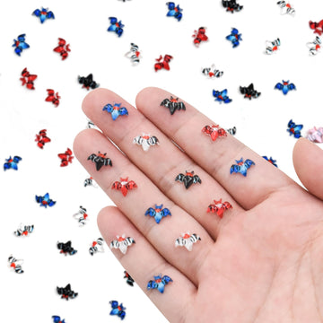 100Pcs Miniature Bats For Crafts Dollhouse Cute Halloween Decor Mini Bats Decor Miniature Things For Fairy Garden Dollhouse Micr