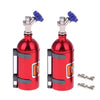 Lafeina 2Pcs Simulation Nitrogen Nos Bottle Decoration Accessories For 1:10 Rc Crawler Car Trx4 Scx10 90046 D90 D110 Tf2 (Red)