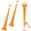 Gcqjoq 2 Pcs Collapsible Stadium Horn, 21 Inch, Plastic Vuvuzela Trumpet Noisemakers For Sports Events, Carnivals, Parties, Oran