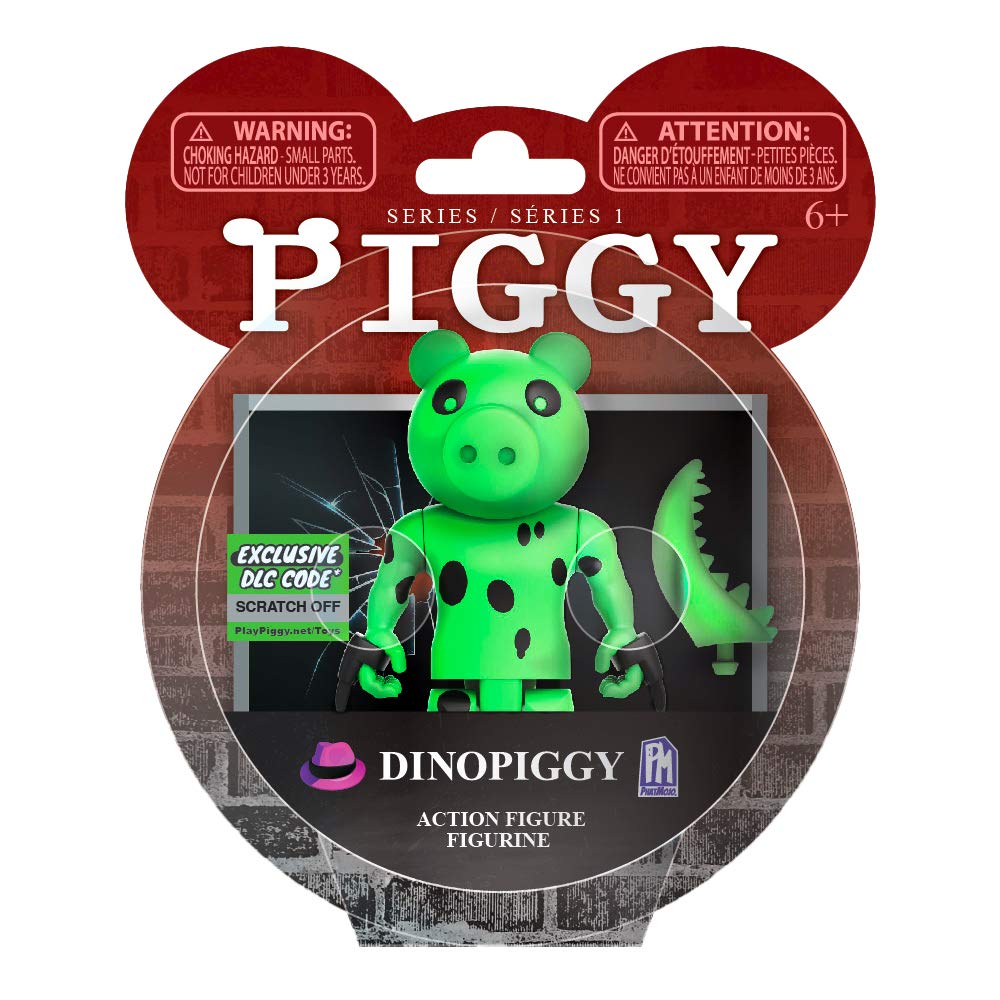 Piggy Action Figure - Dinopiggy Articulated Buildable Action Figure Toy, Series 1 Collectible