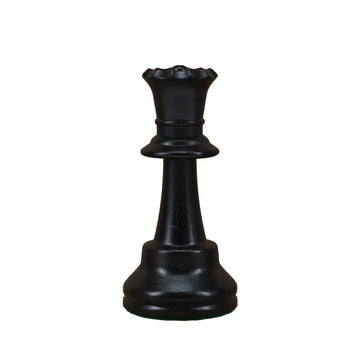 WE Games Replacement Dark Queen Chess Piece - Plastic, Felt Bottom, Classic Design for Tournament Chess Set