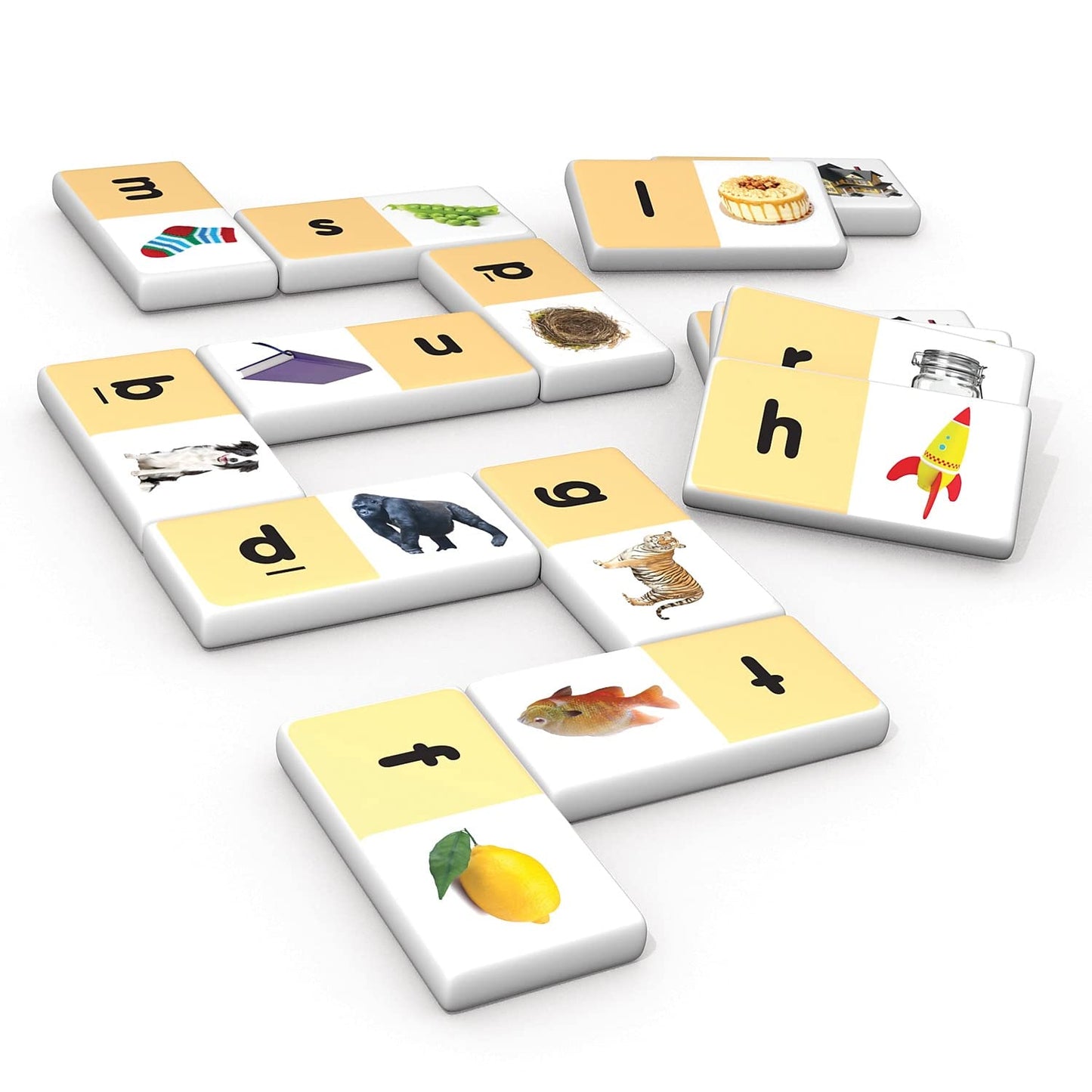 Junior Learning Jrl492-2 Beginning Sounds Dominoes - 2 Each