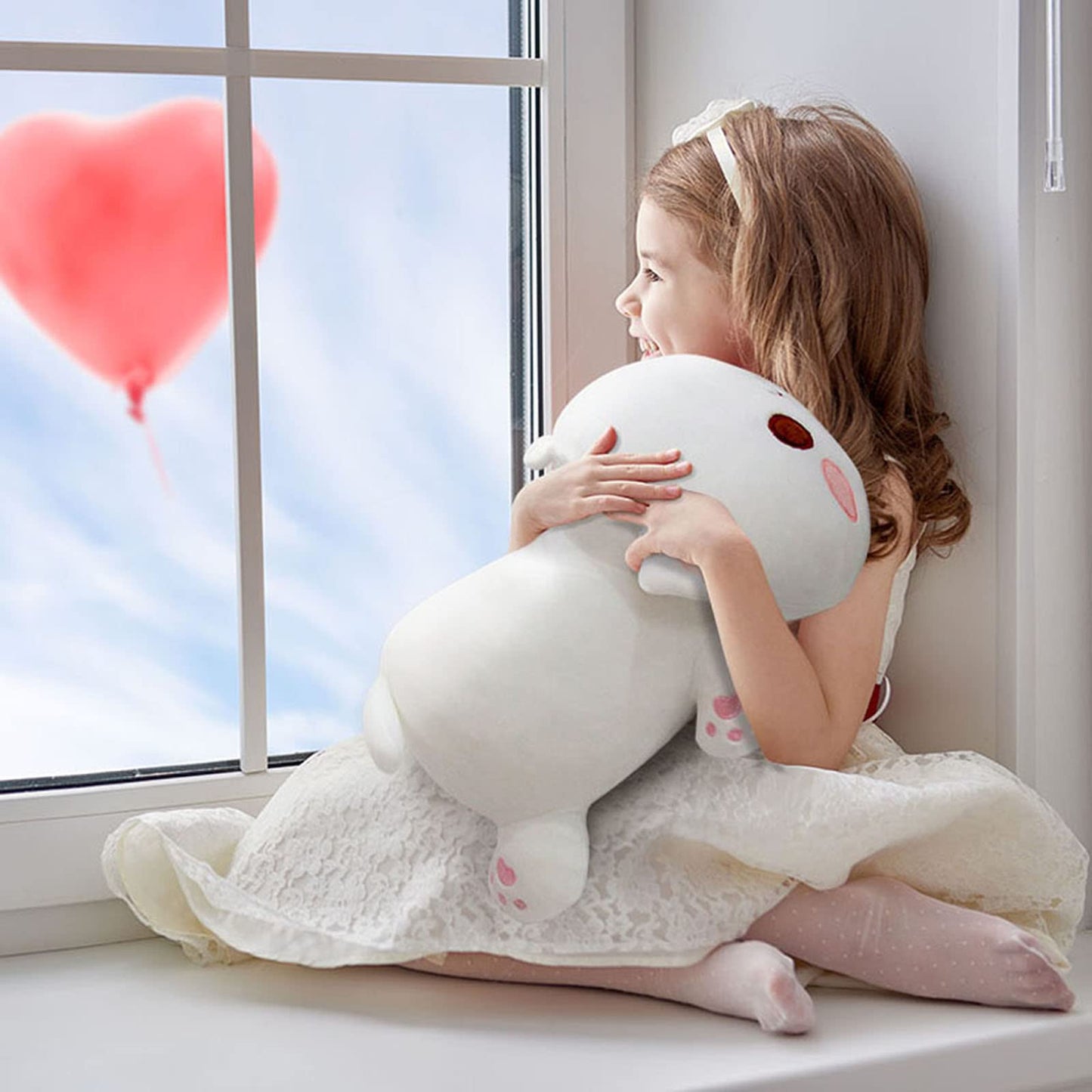 Afan Super Soft 25.9'' Cute Cat Kitten Doll Plush Toy Kawaii Anime Plush Cute Stuffed Animal Cat Toys For Kids Girls Boys Cat (W