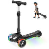 Electric Scooter for Kids Ages 3-12, 3-Wheel Electric Scooter, Electric Kick Scooter with 2 Speed, Long Battery Life, Bluetooth
