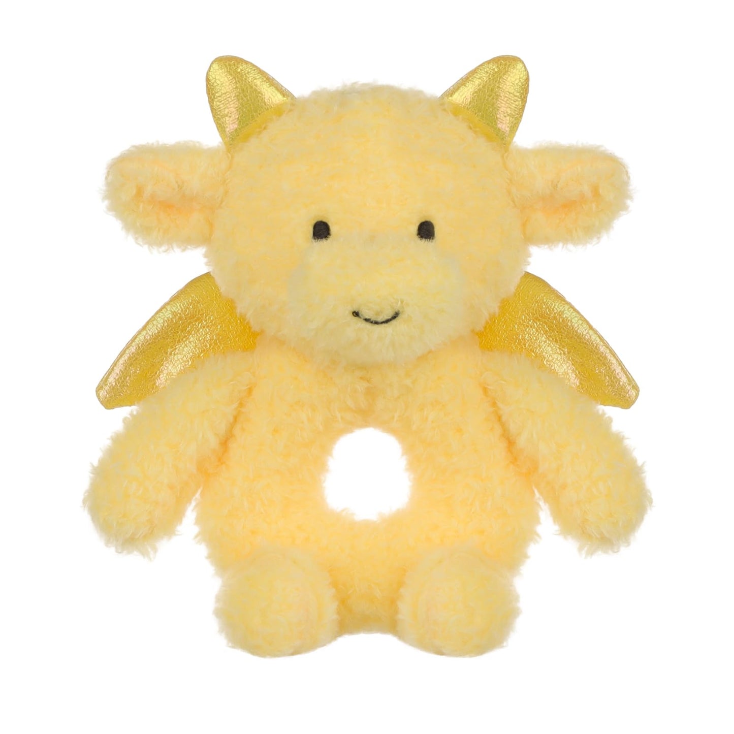 Apricot Lamb Dragon Rattle Soft Baby Rattle For Boys And Girls, Plush Stuffed Animal Rattle Toy Lovey For The Newborn, 0-3 Month