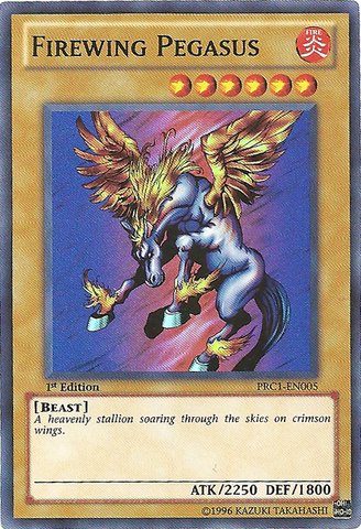 Yu-Gi-Oh! - Firewing Pegasus (Prc1-En005) - 2012 Premium Tin - 1St Edition - Super Rare