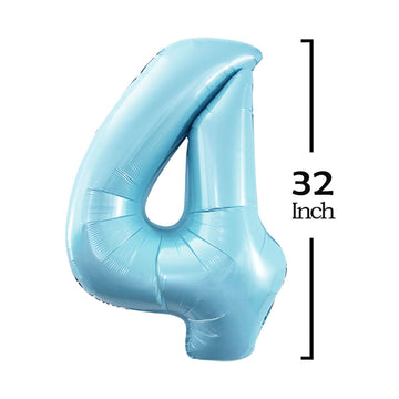 Goer 2025 Foil Number Balloons For 2025 New Year Eve Festival Party Supplies Graduation Decorations (Light Blue,32 Inch)