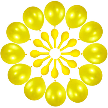 120 Pack Pearl Yellow Balloons, Bright 12 Inch Royal Yellow Latex Party Balloons For Birthday Wedding Baby Shower Halloween.