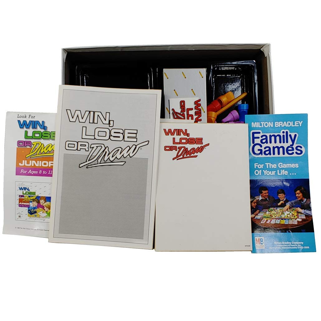 A Milton Bradley Game Win, Lose or Draw - Original Edition (1987) - Multicolor, Paper, Model 4710