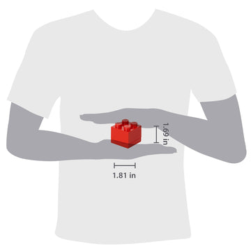 Room Copenhagen Lego Mini Box, Brick 4, Red