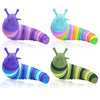 Cevioce Sensory Slug Fidget Toys,Fidget Slug Toys For Adults & Kids Party Favors,4 Pcs Cute Autism Sensory Toys For Autistic Chi
