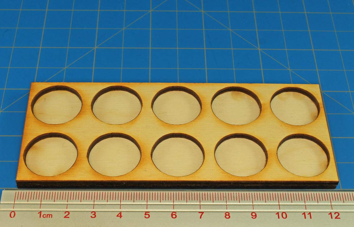 LITKO Formation Trays | Compatible with Oathmark | Infantry | Rank & File | Skirmish (20mm Round Bases, 5x2)