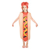Suppromo Halloween Hot Dog Costume For Kids Toddler Boy Girls Cosplay Hotdog Food Costume For Childs Kids Halloween Dress Up Rol