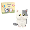 Larcele Micro Building Blocks Set, Diy Mini Building Toy Bricks For Age Over 12 Years, 1412 Pieces Kljm-05 (Munchkin Cat-Grey)