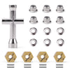 Haiboxing 1/12Th Scale Rc Car Spare Parts Desert Truck Metal Wheel Hex, Pins And Nuts Apply To 2995 (T002 & H003 & H022 & T2121)