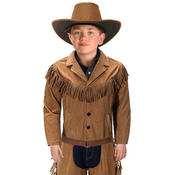 Kaipute Cowboy Costume Kids Jacket For Boys Girls Western Role Play Halloween Party Cosplay 3-4T Yellow