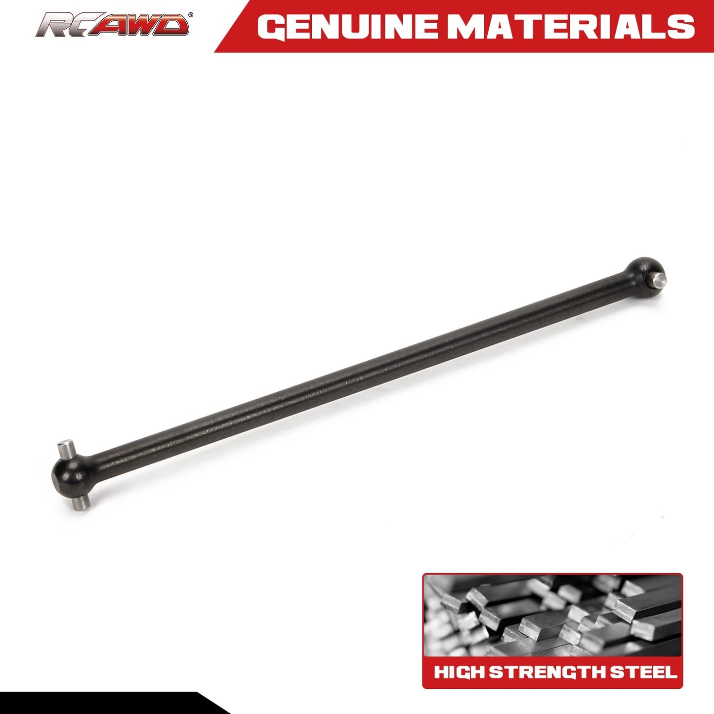 RCAWD Center Drive Shaft 116mm Dogbone for ARRMA 6S, 1/8 Outcast Kraton Talion Notorious Typhon & 1/7 Fireteam Upgrades, Hop Ups