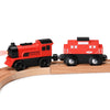 Sainsmart Jr. Wooden Train Set Accessories, 2 Pcs Motorized Train For Toddlers With Magnetic Connection, Battery Operated Train