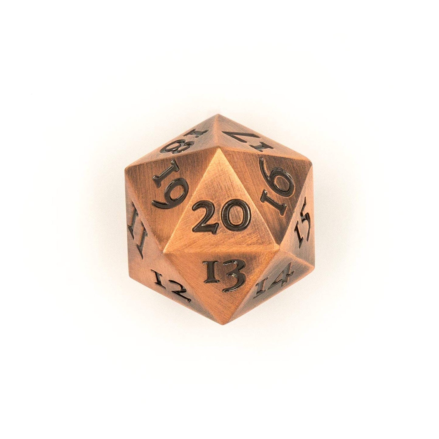 Extra Large Solid Metal D20 Spindown/Countdown Dice Bronze Copper Life Counter For Mtg Magic Commander Edh Extra Heavy