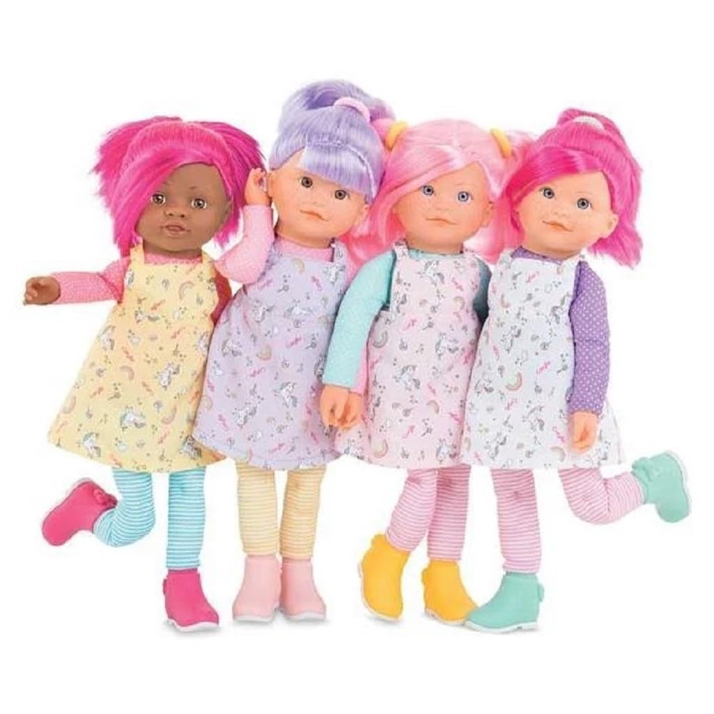 Corolle Rainbow Doll Céléna Soft Body Rag Doll - Easy-To-Style Long, Silky Hair, Vanilla-Scented, 16 Inches