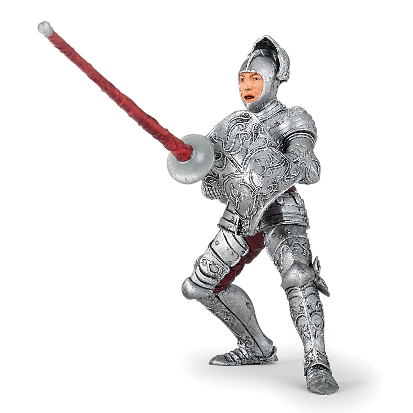 Papo Knight in Armour Figurine - Medieval Fantasy Collectible - Multicolor - Model 39798 - Suitable for Children 3 Years and Up