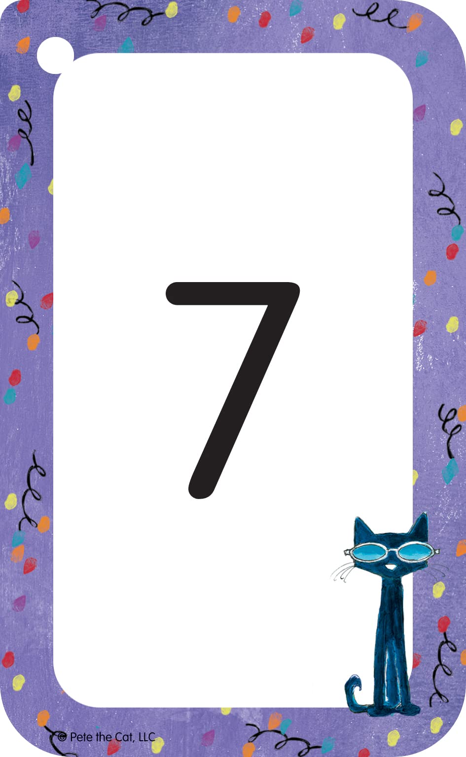 Teacher Created Resources Pete The Cat Numbers 0-25 Flash Cards