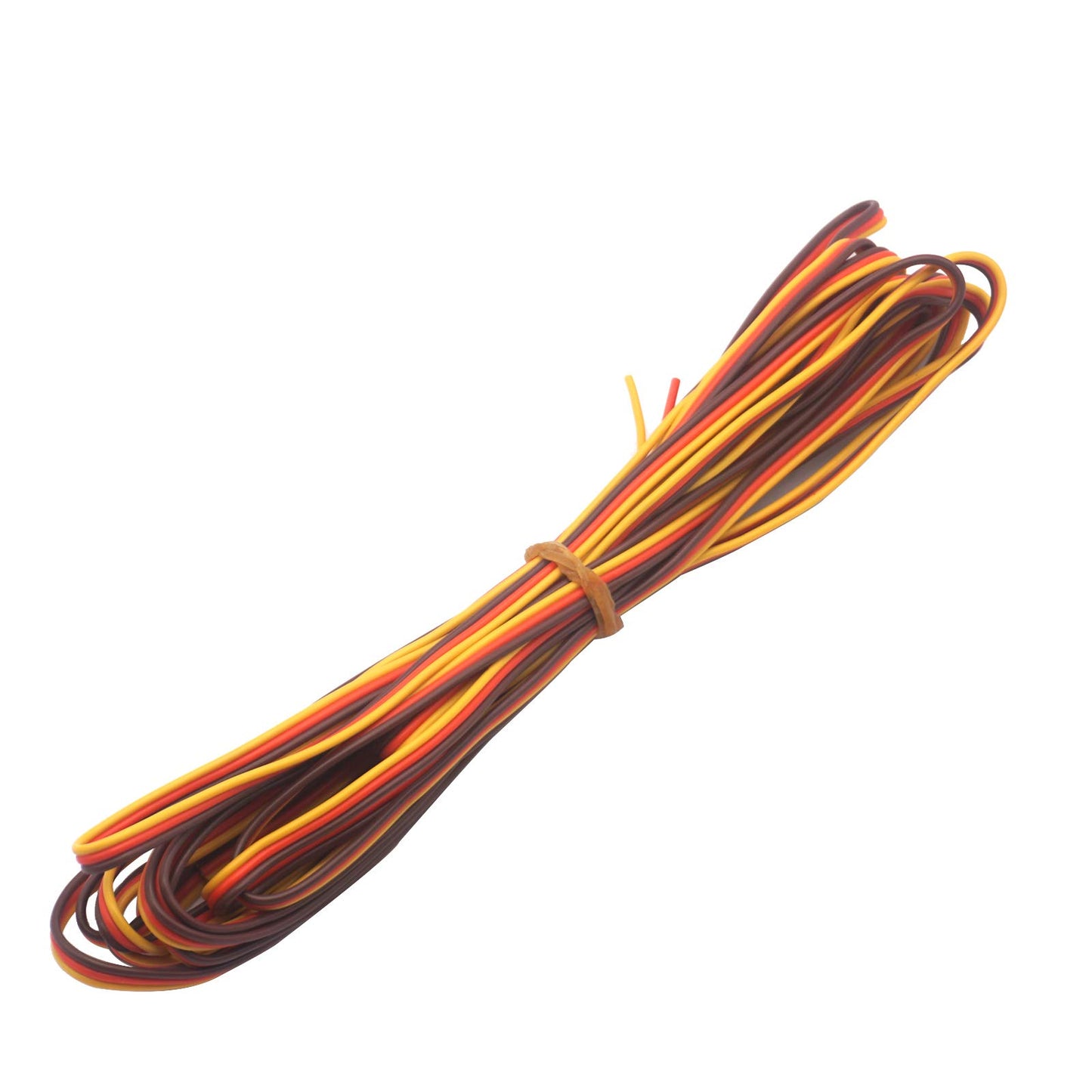 Vgoohobby 32feet 26AWG Servo Extension Cable 3Pin 30Cord Lead Extended Wiring for DIY Model RC Aircraft Car Wiring (Brown-Red-Or