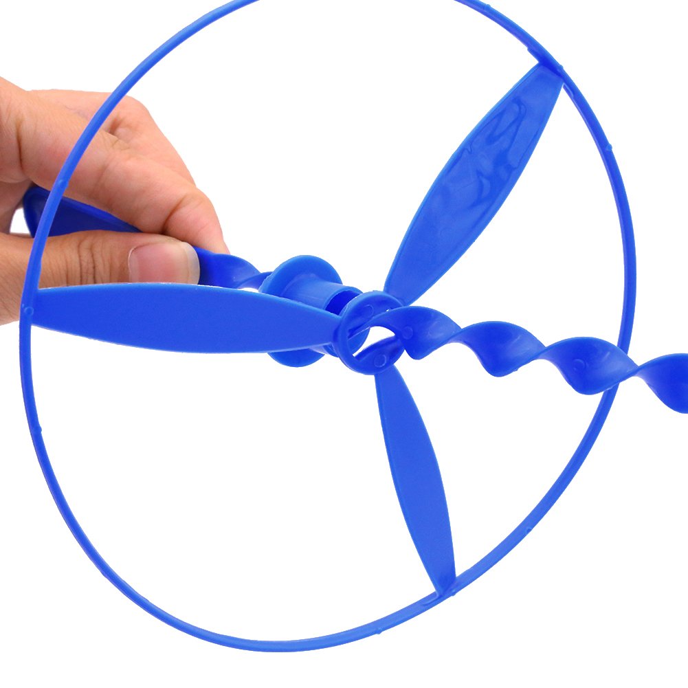 Poplay 40 Sets Outdoor Toys Flying Discs, Twist Disc Flyer Saucers With Launchers For Party Favors And Prizes