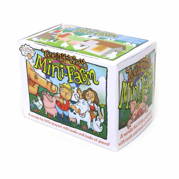 House of Marbles Teeny Tiny Mini Farm Playset - Small White Plastic Model FBA_93227