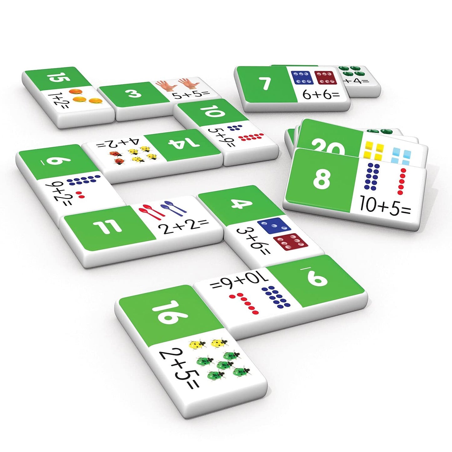 Junior Learning Jrl481-2 Addition Dominoes - 2 Each