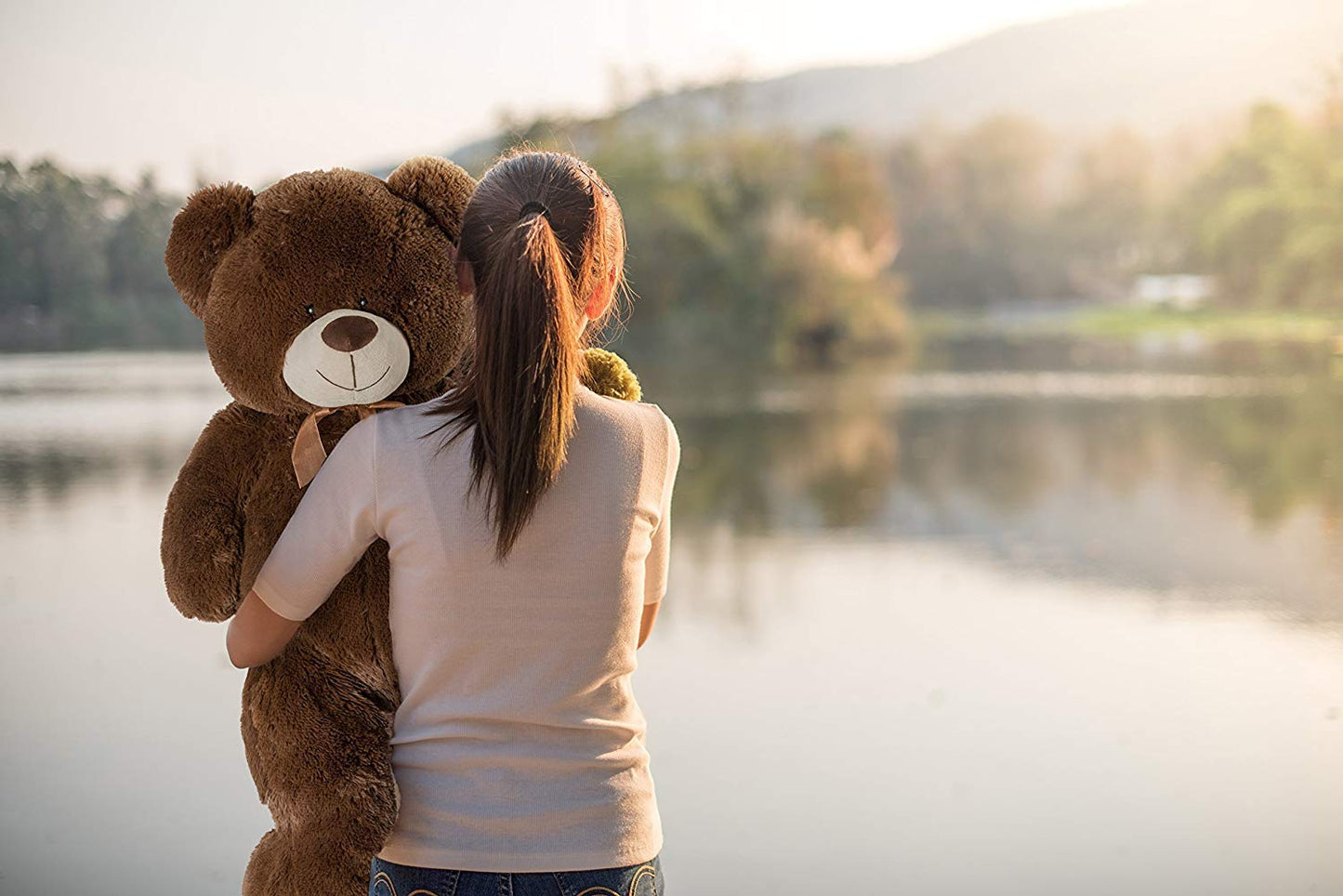 Hollyhome Teddy Bear Plush Giant Teddy Bears Stuffed Animals Teddy Bear Love 36 Inch Chocolate