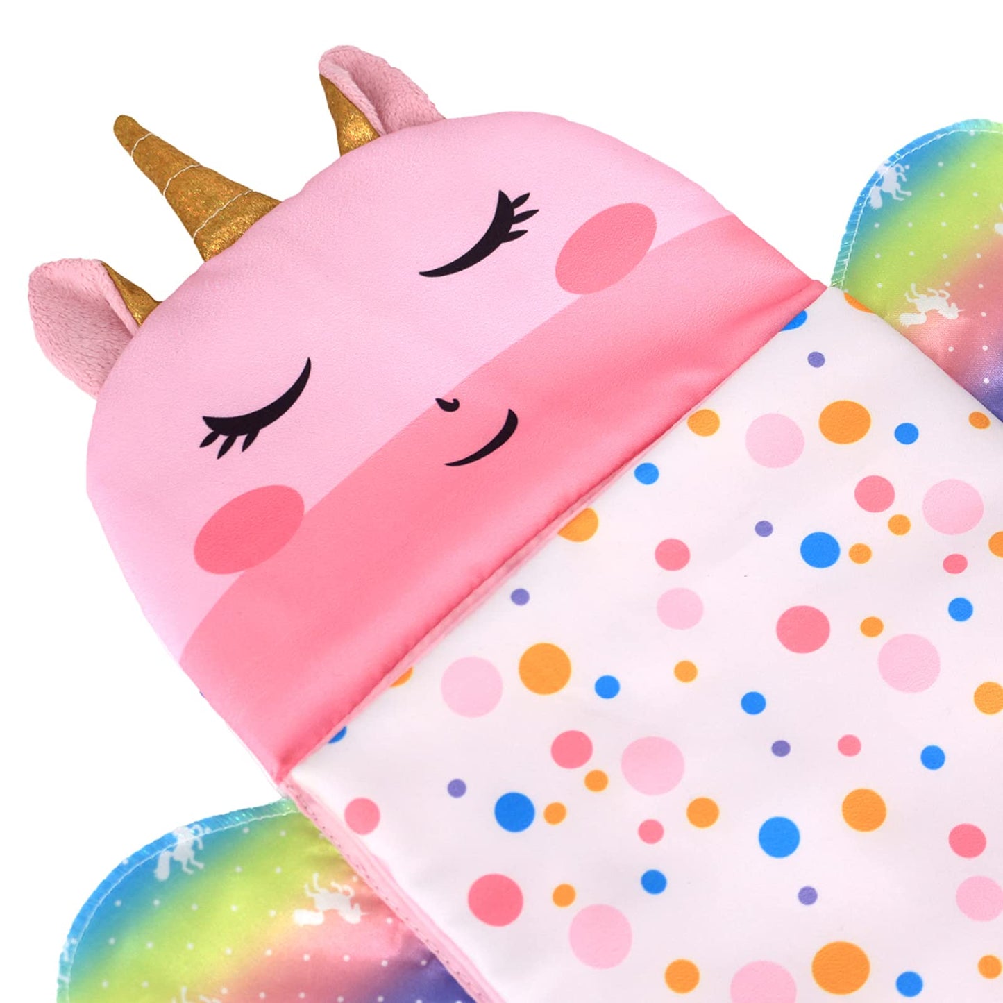 Sotogo 4 Pieces 14 To 14.5 Inch Girl Doll Clothes Doll Sleeping Bag For American Wellie Doll Wishers Doll Include Unicorn Sleepi