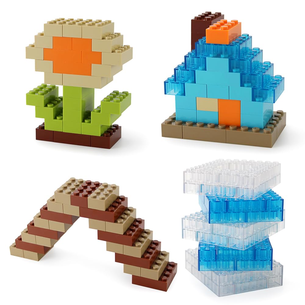 Feleph 2X4 Bricks 320 Pieces New Multicolored Classic Parts Building Creative Play Set Blocks Toy Accessories Compatible With 3001 Major 8 Color