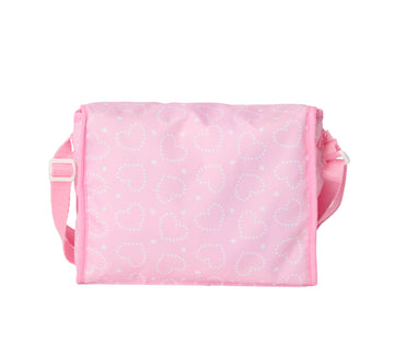 Madame Alexander On-The-Go Diaper Bag Essentials Set For Dolls, Pink Hearts
