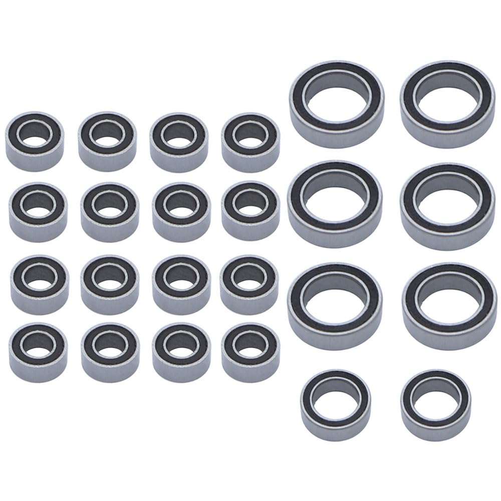 Faccnoy 24Pcs Sealed Bearing Kit For 1/24 Fms Fcx24 Power Wagon Rc Crawler Upgrade Parts