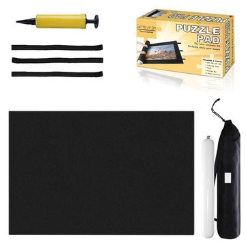 Jigsaw Puzzle Mat Roll Up - 2000 1500 500 Pieces Saver Large Puzzles Board For Adults Kids, Storage And Transport Premium Pump Puzzle Glue Felt Mat Inflatable Tube Cover Keeper Pad Holder Organizer