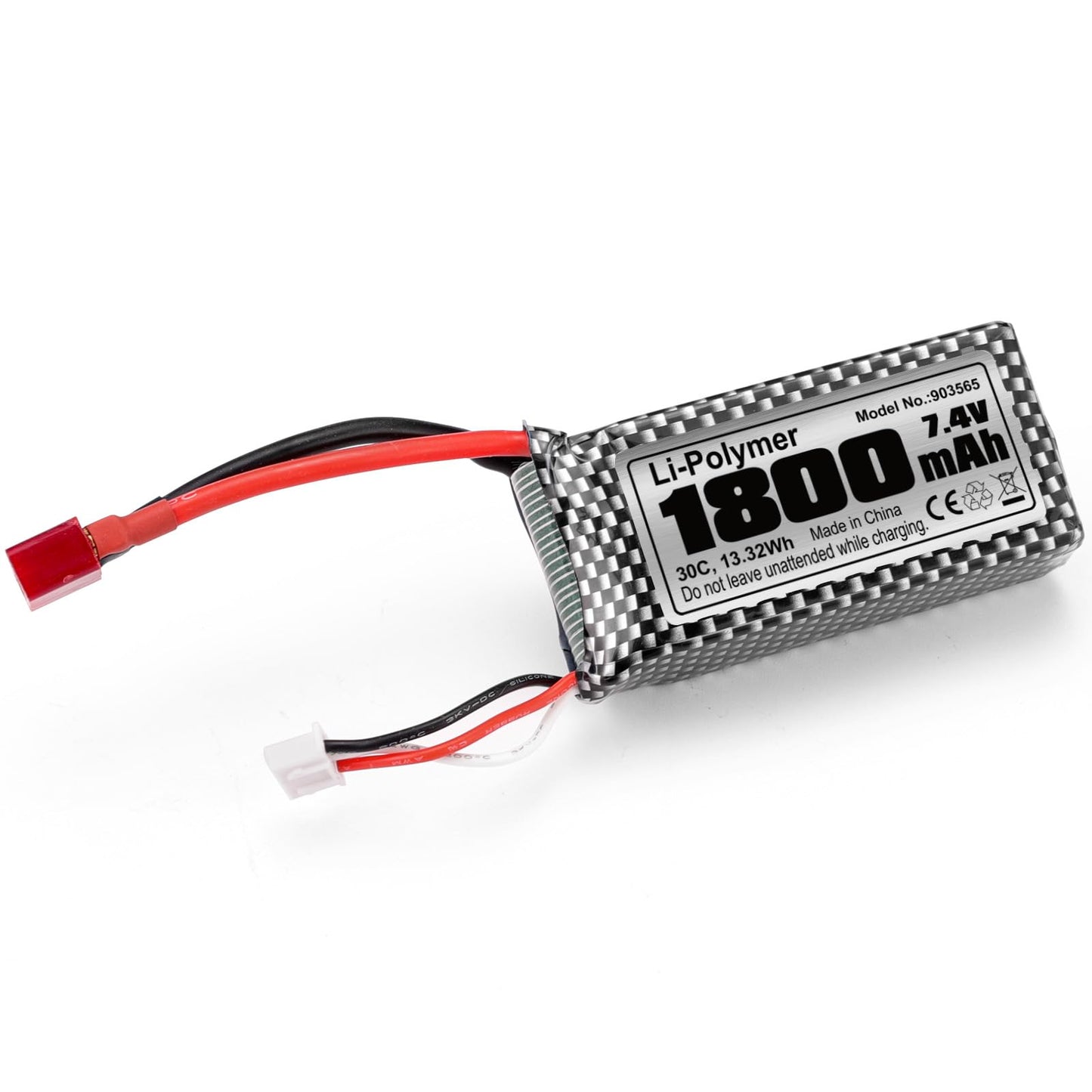 Haiboxing Brushless Rc Cars Li-Po Battery, 1/12Th 1/14 Scale Spare Parts 7.4V 1800Mah Rc Truck Upgraded Batteries Apply To 903A