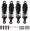 Aluminum Rc Shocks Absorbers Damper For Tamiya Tt01 Mf-01X 1/10 Rc Car Upgrades Parts 4 Pcs/Set(Black)