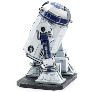 Metal Earth Puzzle 3D Premium Series R2-D2 Star Wars Metal Puzzles Buildable Model Kits For Adults Challenging Level 7.19 X 5.51 X 9.5 Cm