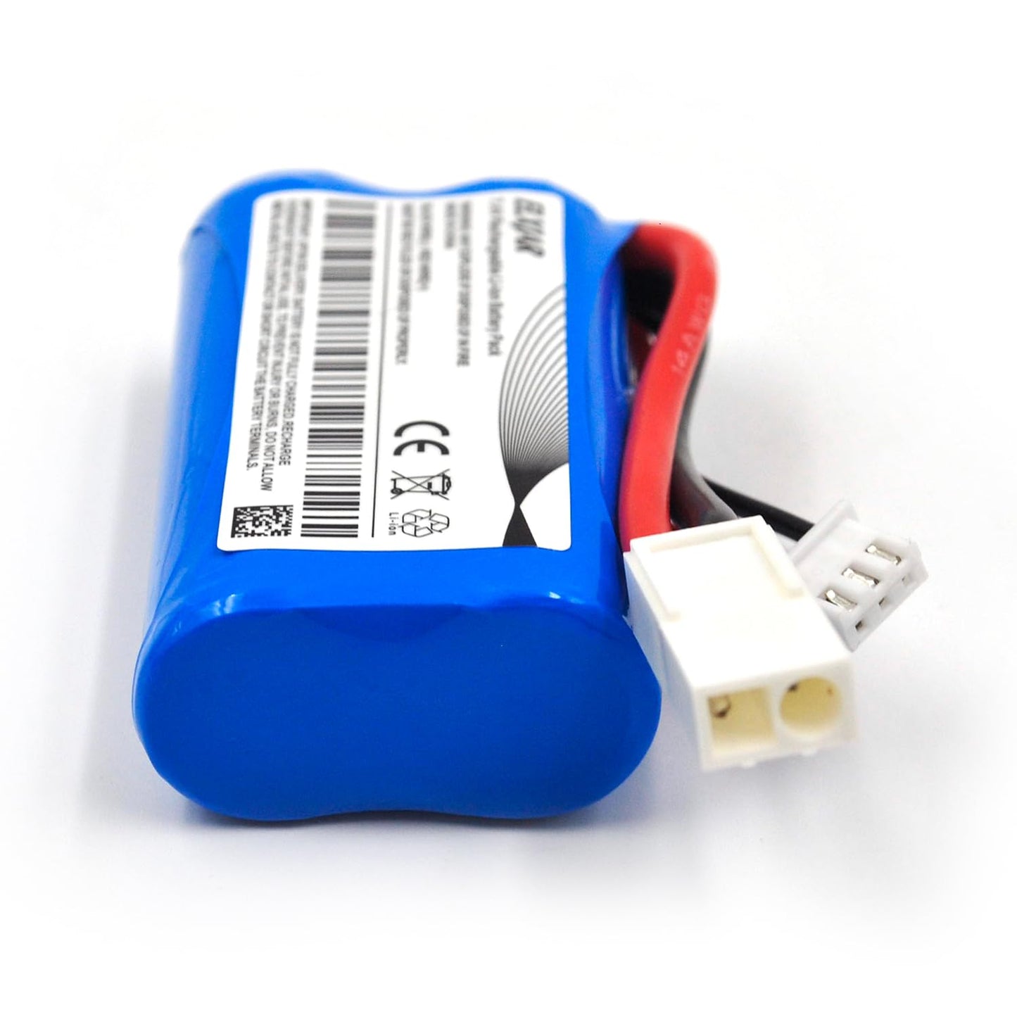 (4-Pack) 7.4V 1500mAh Li-ion Battery with Mini Tamiya Connector Replacement for Danchee 12225TA Redcat Racing RIDGEROCK RC Vehic