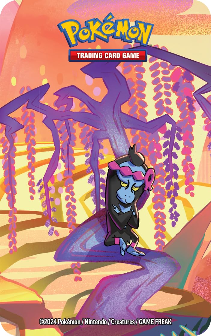 Pok  Mon Tcg: Scarlet & Violet-Shrouded Fable Mini Tin - Munkidori (2 Booster Packs & 1 Sticker Sheet)