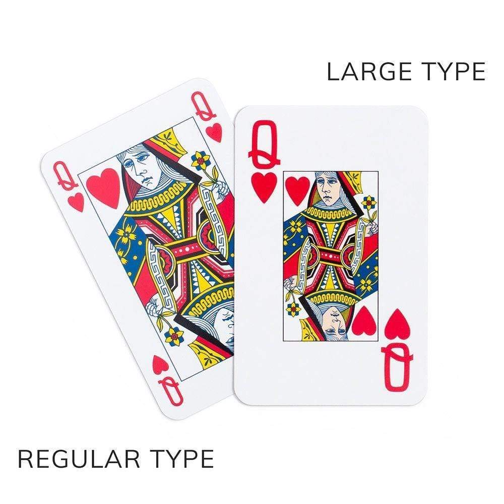 Caspari Chinese Wallpaper Playing Cards In Blue - 2 Decks Included