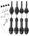 Drive Shaft CVD Axles Upgrades for 1/10 Slash VXL 4x4 Rustler Stampede Hoss VXL 4x4 4WD,4Pcs Front Rear Transmission Driveshaft