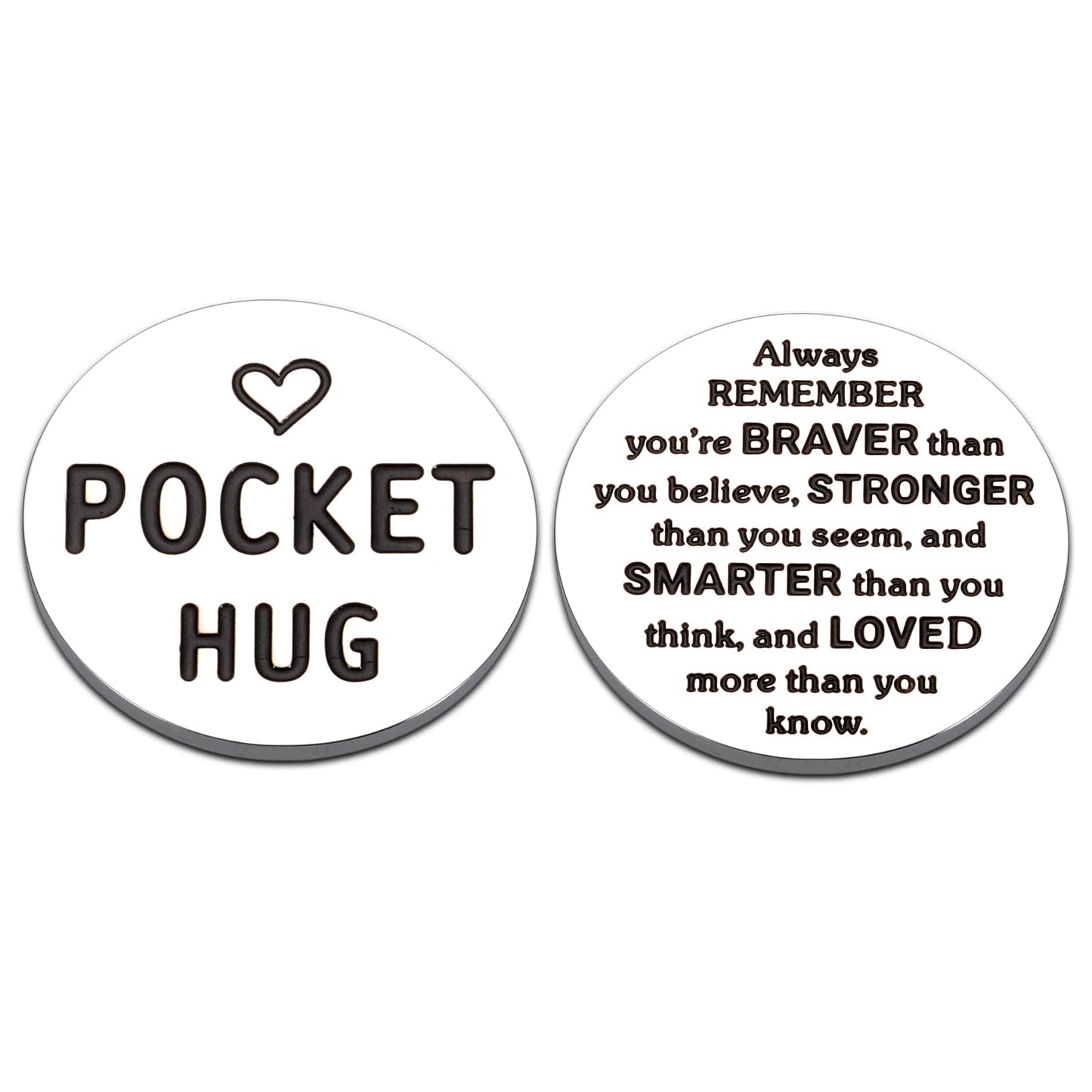 Pocket Hug Token Good Luck Charms Keepsake For Friends Son Daughter Inspirational Gifts For Women Graduation Christmas Valentine